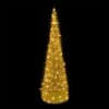 5' Cone - Warm White - Gold Frame -Christmas Decor Sale 3d 11074