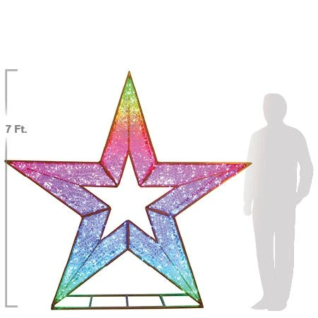 7' 3D LED Star - Twinkly Pro RGBW 3 7' 3D LED Star - Twinkly Pro RGBW