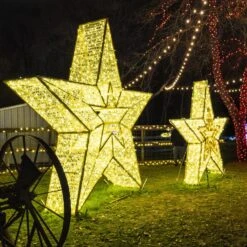 4' 3D LED Star Icon - Warm White -Christmas Decor Sale 3d 1j004 and 3d 1j005 l2 1