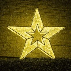7' 3D LED Star Icon - Warm White 13 7' 3D LED Star Icon - Warm White -Christmas Decor Sale 3d 1j005 l