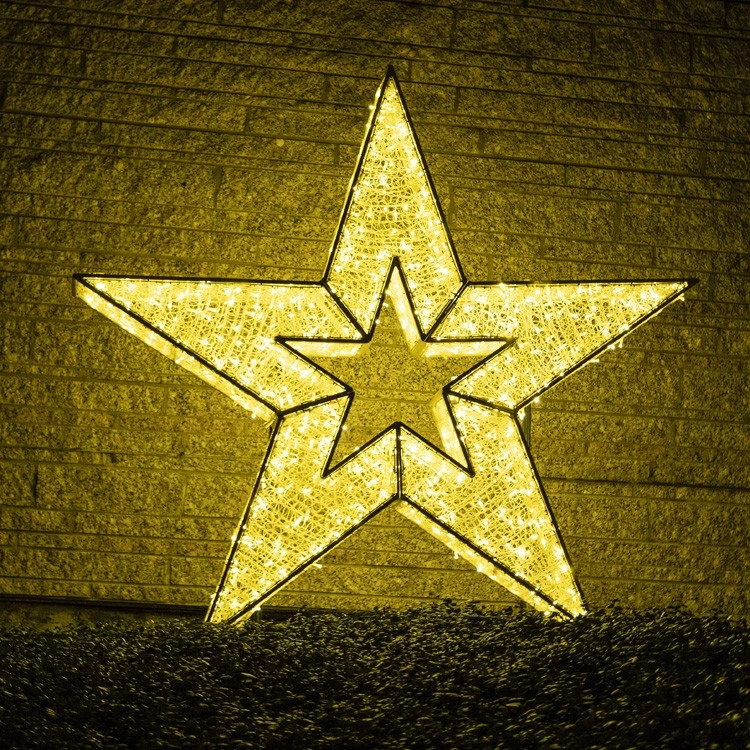 7' 3D LED Star Icon - Warm White 8 7' 3D LED Star Icon - Warm White - Image 6