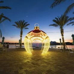 16' 3D LED Round Ornament Icon Walk Through 8 16' 3D LED Round Ornament Icon Walk Through -Christmas Decor Sale 3d 1j008 l2