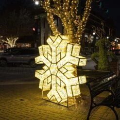 6' LED Snowflake Icon - Warm White -Christmas Decor Sale 3d 1j022 l 1
