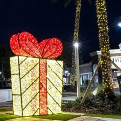 8' 3D LED Present Icon -Christmas Decor Sale 3d 1j024 l