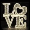 5.5' 3D LED Love - Warm White Twinkle Valentine's Display -Christmas Decor Sale 3d 91000 ww 1