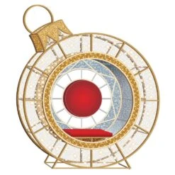 8' LED Ornament Icon - Photo Op Feature Piece With Deluxe Red Seat -Christmas Decor Sale 3d loi 8 gsrb ww