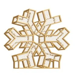 6' LED Snowflake Icon - Radiant - Warm White -Christmas Decor Sale 3d lsi 6 grww
