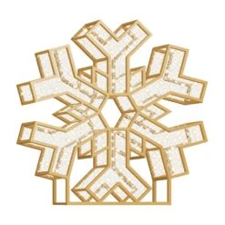 6' LED Snowflake Icon - Warm White -Christmas Decor Sale 3d lsi 6 gww 1