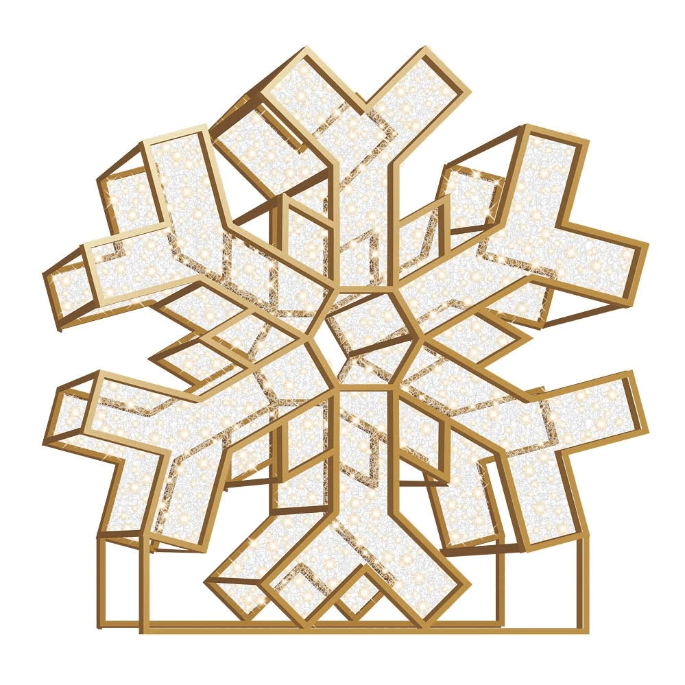8' LED Snowflake Icon - Warm White 4 8' LED Snowflake Icon - Warm White - Image 2