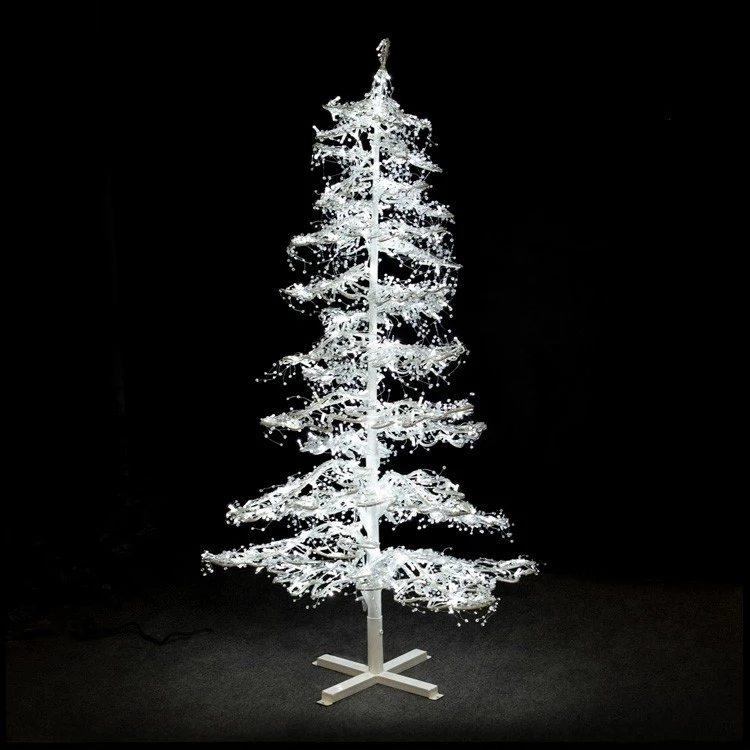 Christmas Designers 7' Ice Sculpture Christmas Tree - Pure White 3 Christmas Designers 7' Ice Sculpture Christmas Tree - Pure White