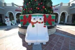 5.5' Polar Bear Bench -Christmas Decor Sale 3df 12005 l