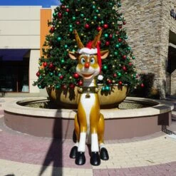 7' Funny Reindeer -Christmas Decor Sale 3df 12012 l