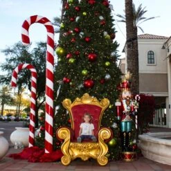 5' Santa Chair -Christmas Decor Sale 3df 12021 l