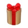1.8' Gold Present With Red Bow -Christmas Decor Sale 3df 12101 750px