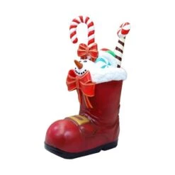 4' Santa Boot And Presents