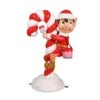 4' Elf And Candy Cane - Red -Christmas Decor Sale 3df 12115 rd