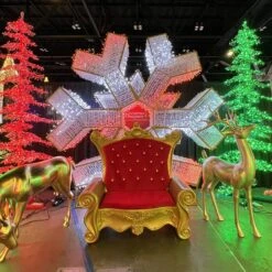 Christmas Designers 9' Ice Sculpture Christmas Tree - Green -Christmas Decor Sale 3df 12125 l 1