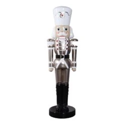 6' Nutcracker Soldier - Champagne/White