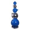 7' Ornament Stack - Blue/Silver 2 7' Ornament Stack - Blue/Silver -Christmas Decor Sale 3df 12142
