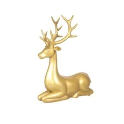 4.35' Sitting Stag - Gold