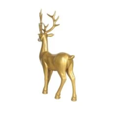 6' Standing Stag - Gold -Christmas Decor Sale 3df 12146s2