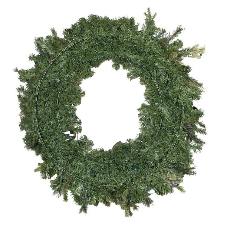 48" Pre-Decorated Wreath - Champagne Shimmer - Warm White 7 48" Pre-Decorated Wreath - Champagne Shimmer - Warm White - Image 5