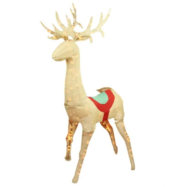 Northlight Lighted Standing Reindeer Outdoor Christmas Decoration - 60" - Warm White Lights 3 Northlight Lighted Standing Reindeer Outdoor Christmas Decoration - 60" - Warm White Lights
