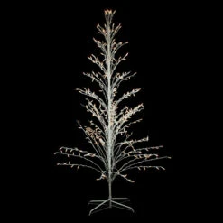 Northlight Pre-Lit Cascade Twig Tree Outdoor Christmas Decoration - 4' - Clear Lights
