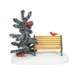 Department 56 - Cardinal Christmas Bench