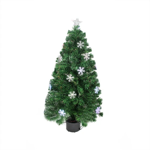 Northlight 3' Pre-Lit Color Changing Fiber Optic Artificial Christmas Tree With Snowflakes - Multi Color Lights 3 Northlight 3' Pre-Lit Color Changing Fiber Optic Artificial Christmas Tree With Snowflakes - Multi Color Lights