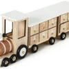 BRUBAKER Reusable Wooden Advent Calendar To Fill - White Locomotive With 24 Doors - DIY Christmas Calendar 18.11 X 3.74 X 4.21 Inches -Christmas Decor Sale AdventCalendar PETZ171394 4251219616728.3000.000 68802.1633721499