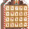 BRUBAKER Reusable Wooden Advent Calendar To Fill - Gingerbread House With LED Lighting - DIY Christmas Calendar 10.31 X 17.72 X 2.17 Inches -Christmas Decor Sale AdventCalendar PETZ171446 4251219616681.3000.000 67481.1633721502