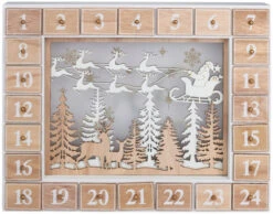 BRUBAKER Reusable Wooden Advent Calendar To Fill - Flying Santa Claus With LED Lighting - DIY Christmas Calendar 13.98 X 2.36 X 10.63 Inches 14 BRUBAKER Reusable Wooden Advent Calendar To Fill - Flying Santa Claus With LED Lighting - DIY Christmas Calendar 13.98 X 2.36 X 10.63 Inches -Christmas Decor Sale AdventCalendar PETZ171990 4251219621357.2500.005 61900.1633721526