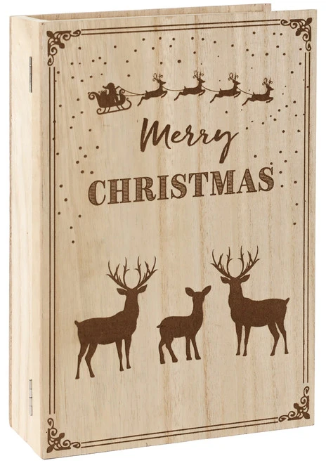 BRUBAKER Reusable Wooden Advent Calendar To Fill - Merry Christmas Book - DIY Christmas Calendar 7.72 X 2.95 X 11.81 Inches 3 BRUBAKER Reusable Wooden Advent Calendar To Fill - Merry Christmas Book - DIY Christmas Calendar 7.72 X 2.95 X 11.81 Inches