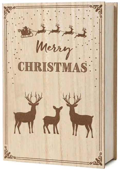 BRUBAKER Reusable Wooden Advent Calendar To Fill - Merry Christmas Book - DIY Christmas Calendar 7.72 X 2.95 X 11.81 Inches 6 BRUBAKER Reusable Wooden Advent Calendar To Fill - Merry Christmas Book - DIY Christmas Calendar 7.72 X 2.95 X 11.81 Inches - Image 4
