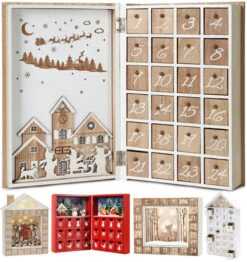 BRUBAKER Reusable Wooden Advent Calendar To Fill - Merry Christmas Book - DIY Christmas Calendar 7.72 X 2.95 X 11.81 Inches 13 BRUBAKER Reusable Wooden Advent Calendar To Fill - Merry Christmas Book - DIY Christmas Calendar 7.72 X 2.95 X 11.81 Inches -Christmas Decor Sale AdventCalendar PETZ172217 4251219627496.2500.010 50970.1633721541