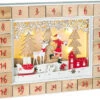 BRUBAKER Reusable Wooden Advent Calendar To Fill - Santa Claus In The Forest With LED Lighting - DIY Christmas Calendar 13.98 X 2.36 X 10.63 Inches -Christmas Decor Sale AdventCalendar PETZ200286 4251219627595.2500.000 00129.1633721566