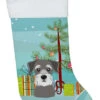 Christmas Tree And Schnauzer Christmas Stocking BB1578CS -Christmas Decor Sale BB1578CS 48136.1640538799