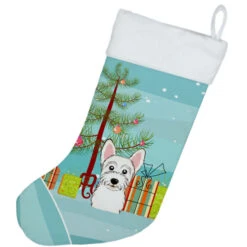 Christmas Tree And Westie Christmas Stocking BB1598CS -Christmas Decor Sale BB1598CS2 31873.1602682219