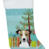 Christmas Tree And Jack Russell Terrier Christmas Stocking BB1633CS