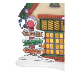 Department 56 - Original Snow Village - The Grinch House -Christmas Decor Sale Department 56 Original Snow Village The Grinch House sign 67459.1682449010