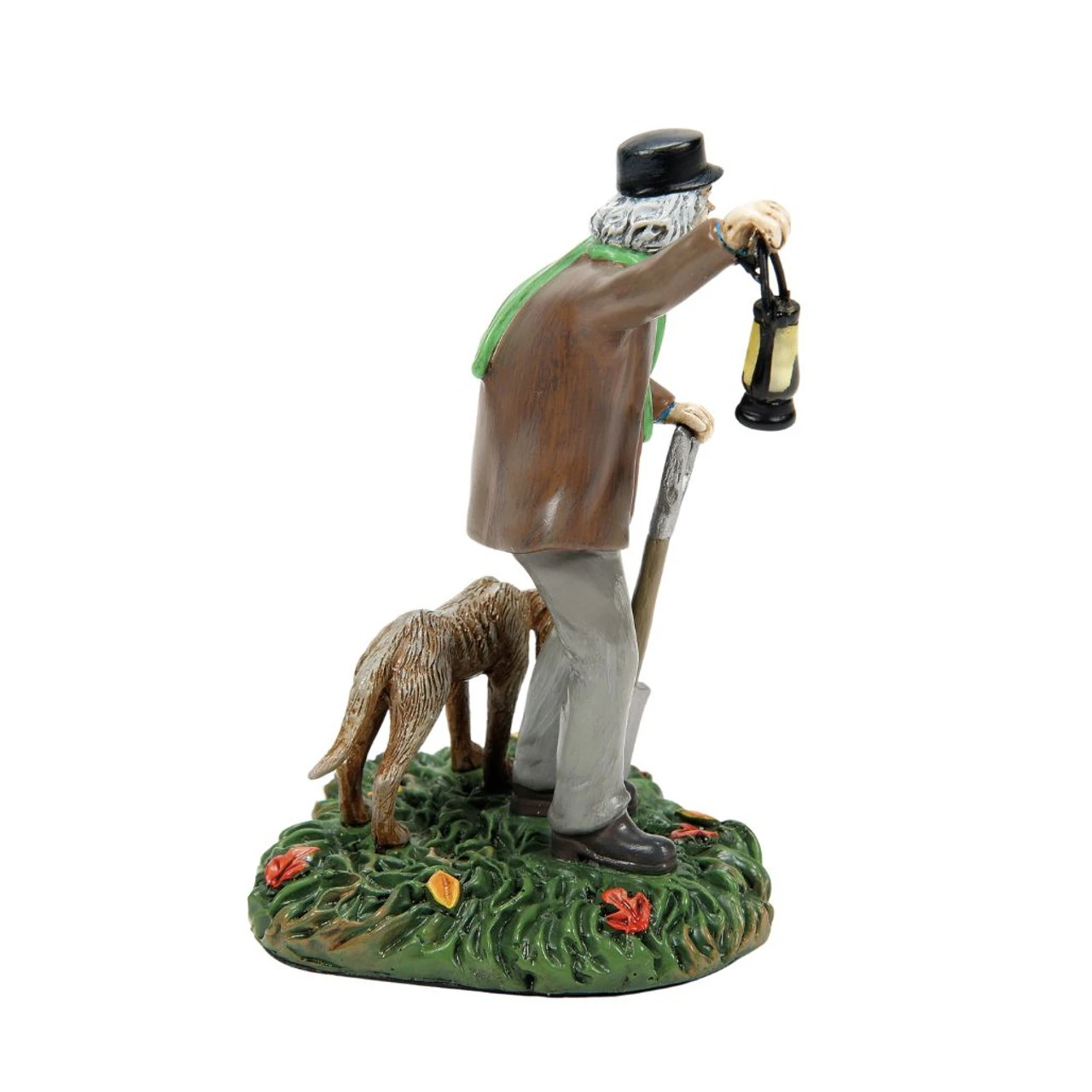 Department 56 - Snow Village Halloween - Silas Crump And His Dog, Bones 6 Department 56 - Snow Village Halloween - Silas Crump And His Dog, Bones - Image 4