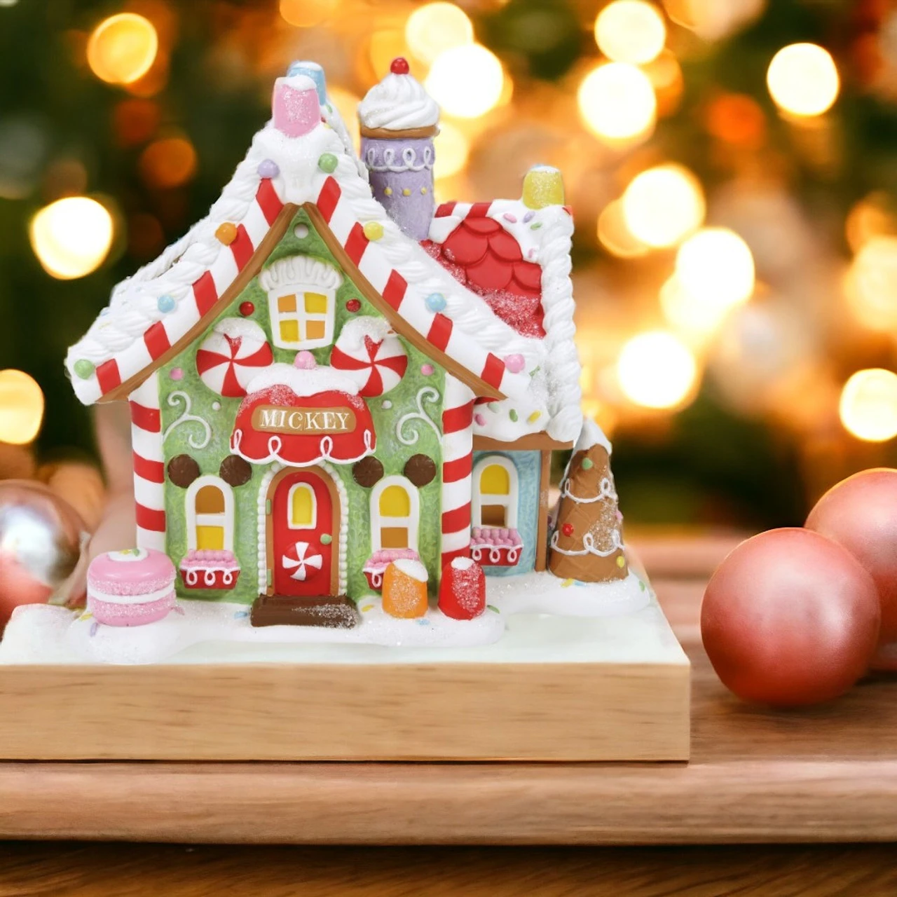 Department 56 Disney Village Mickey's Peppermint Villa 4 Department 56 Disney Village Mickey's Peppermint Villa - Image 2