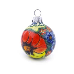 Polmedia Polish Pottery Christmas Ball Ornament 3" Mystical Garden 9 Polmedia Polish Pottery Christmas Ball Ornament 3" Mystical Garden -Christmas Decor Sale H0916E 2 33640.1665605563