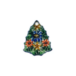 Polmedia Polish Pottery Christmas Tree Pendant 3" Profusion -Christmas Decor Sale H1692K 1 00519.1665605551