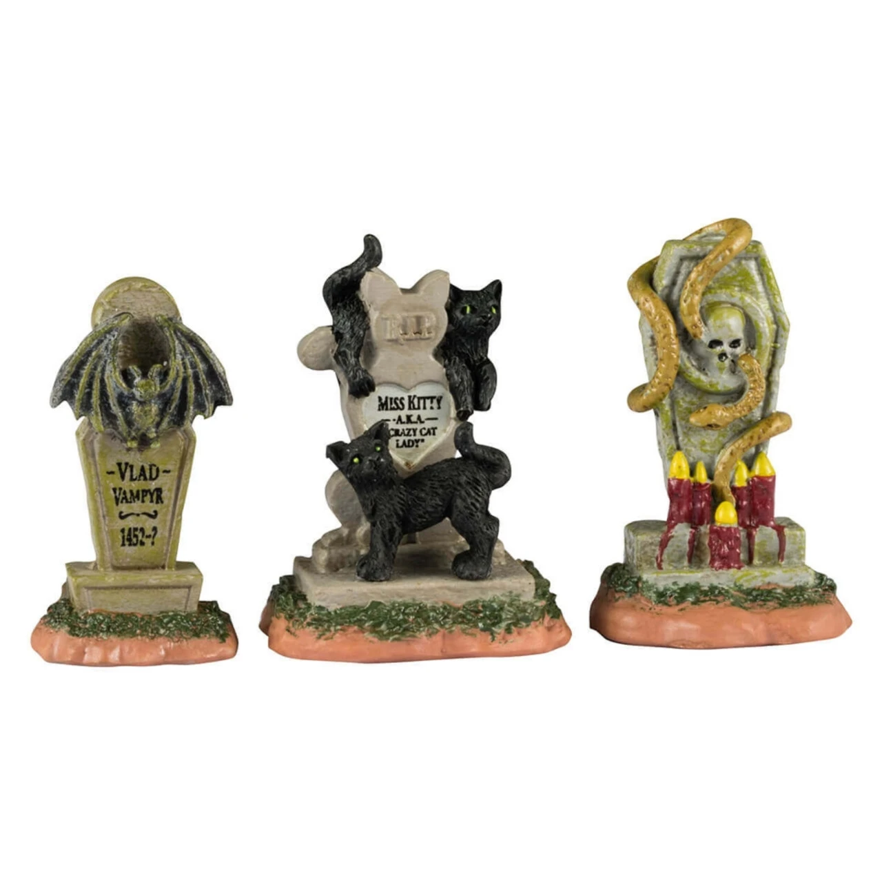 Lemax - Spooky Town - Spooky Town Headstones 3 Lemax - Spooky Town - Spooky Town Headstones