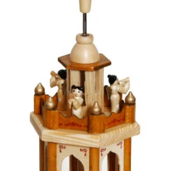 BRUBAKER Christmas Pyramid - 24 Inches - 4 Tier Carousel With 6 Candle Holders And Hand Painted Figurines - Designed In Germany -Christmas Decor Sale Pyramid 60er brown 4260245647514.1600.002 88119.1633636829