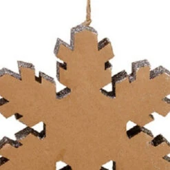 10" Country Rustic Silver Glittered Snowflake Christmas Ornament -Christmas Decor Sale allstate20xn9360 br si 15223.1644973051