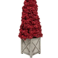 40" Red Berry Cone Potted Christmas Topiary 11 40" Red Berry Cone Potted Christmas Topiary -Christmas Decor Sale allstate xbp077 re 3 45988.1659734331