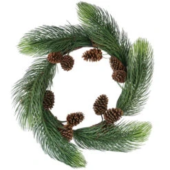 Northlight Long Pine Needle And Pinecone Artificial Christmas Wreath - 30" - Unlit